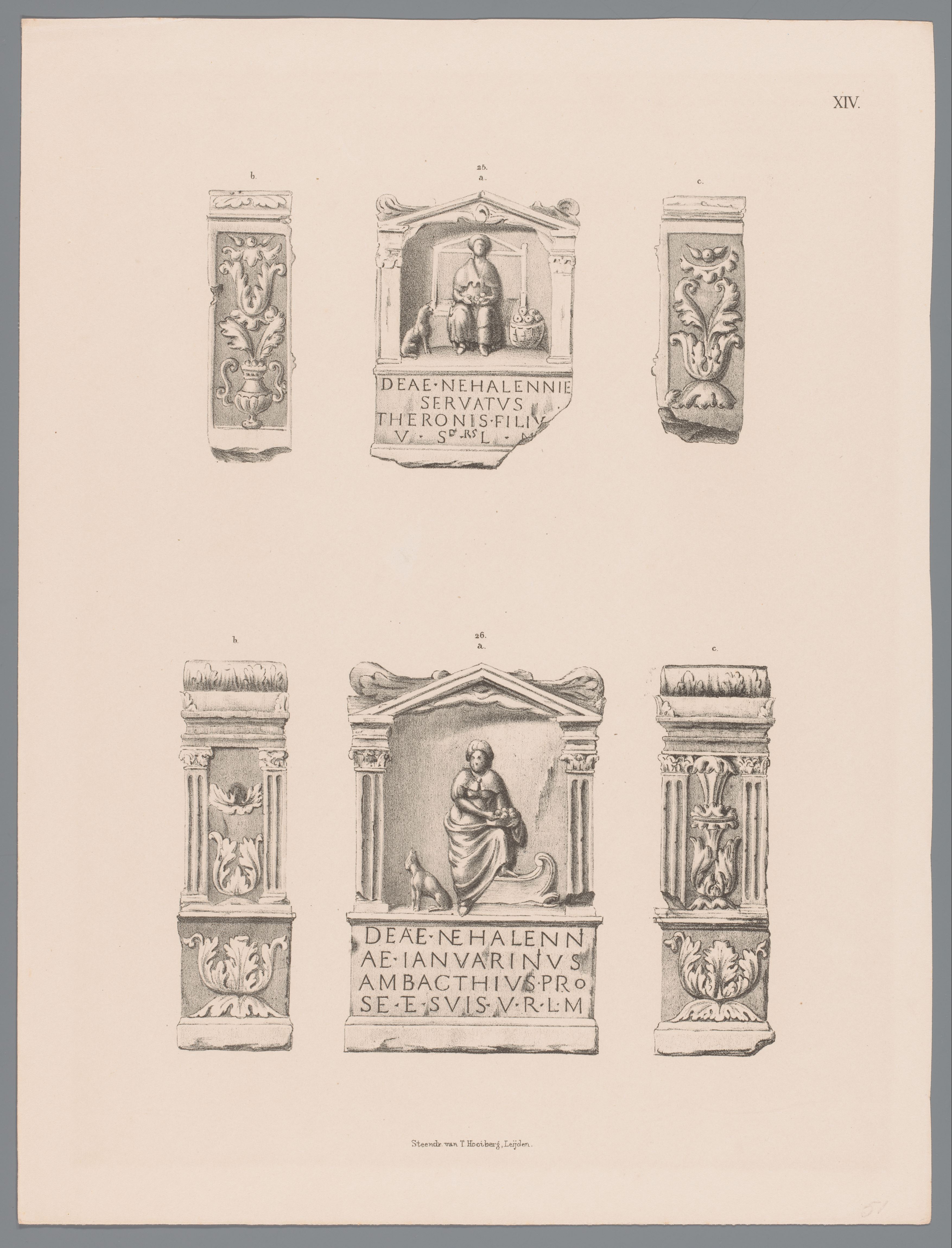 Two Nehalennia altars, pl. XIV