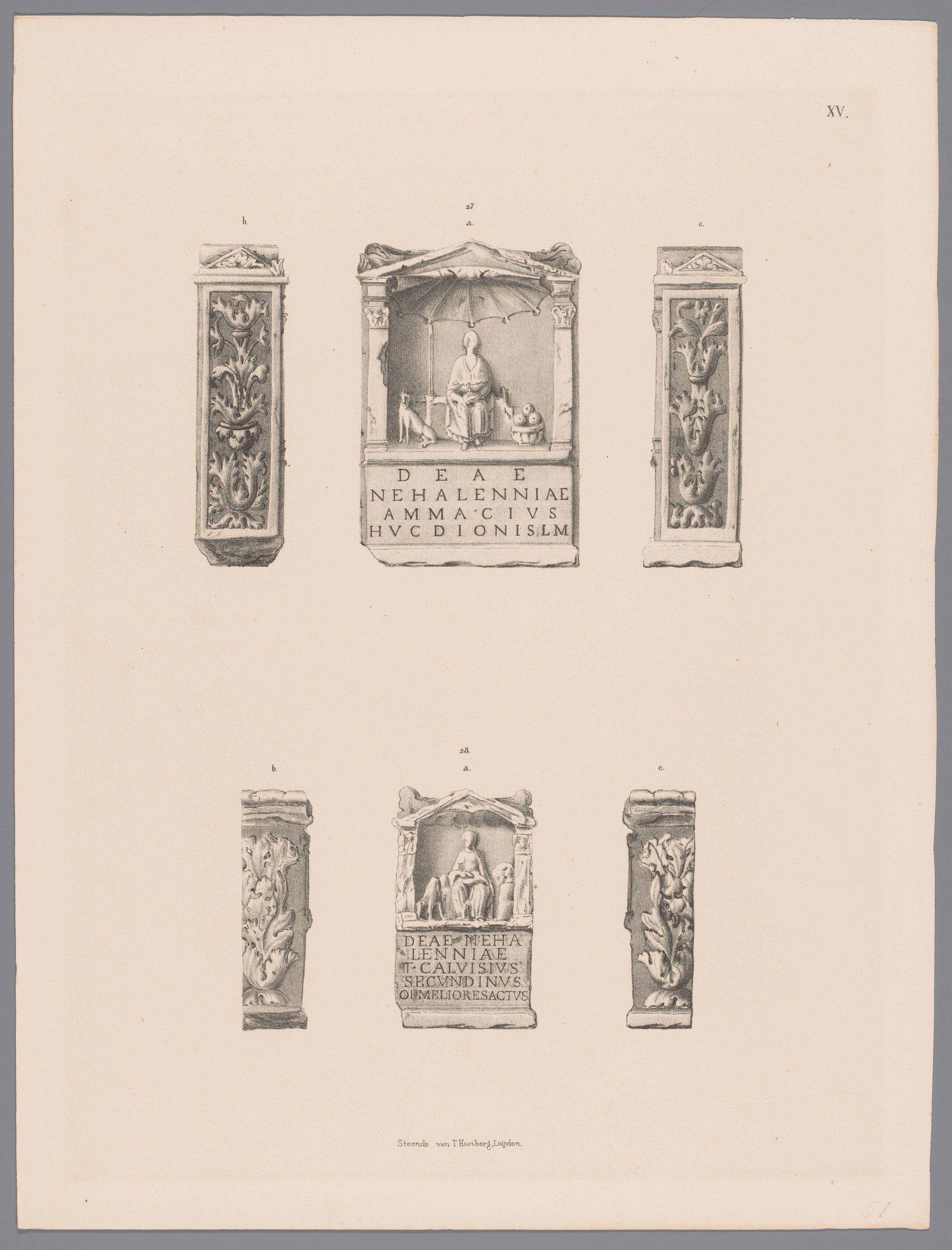 Two Nehalennia altars, pl. XV