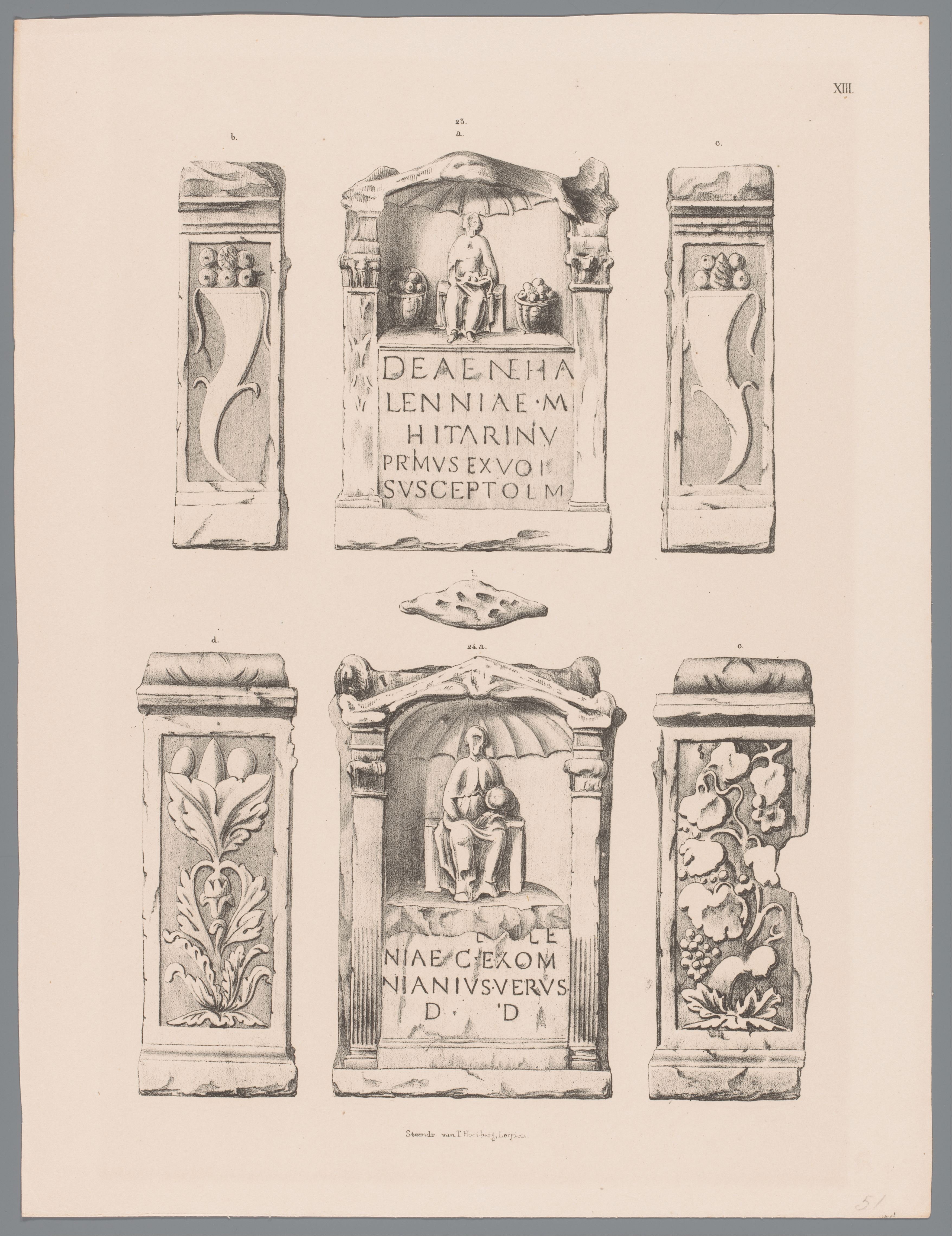 Two Nehalennia altars, pl. XIII