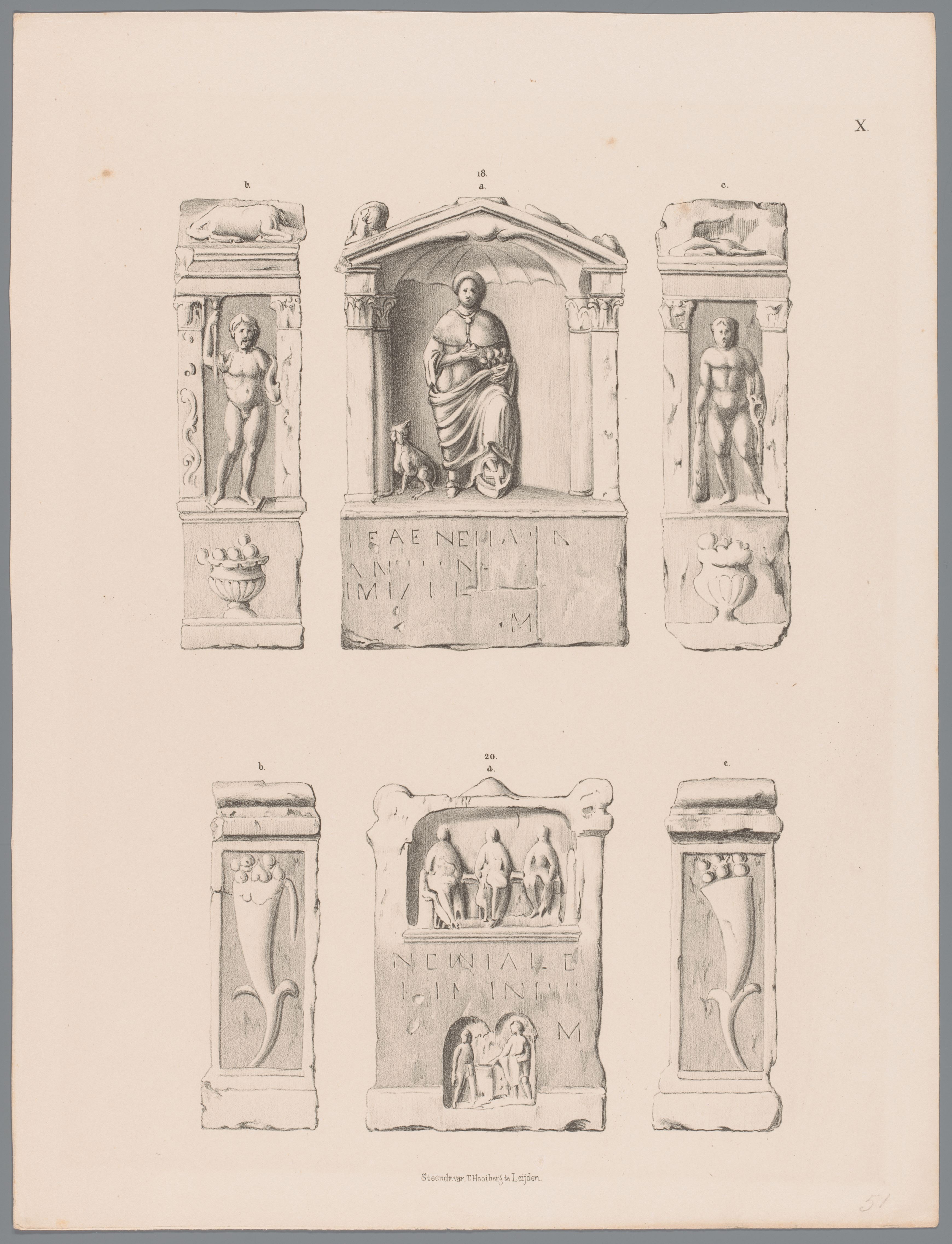 Two Nehalennia altars, pl. X